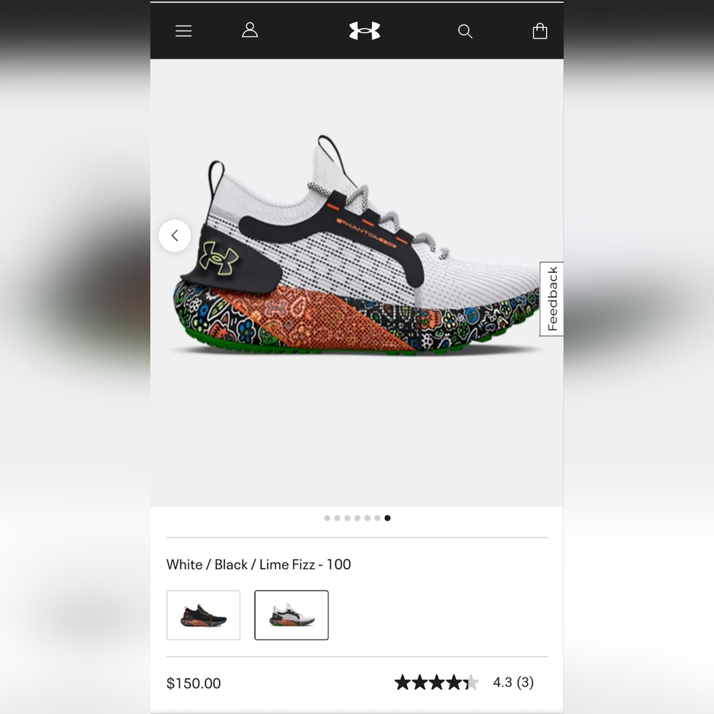 Under Armour UA HOVR Phantom 3 SE Day of the Dead Running Shoes